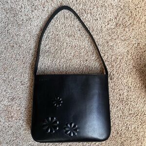 Vintage Leather Ralph Lauren Embossed Floral Bag